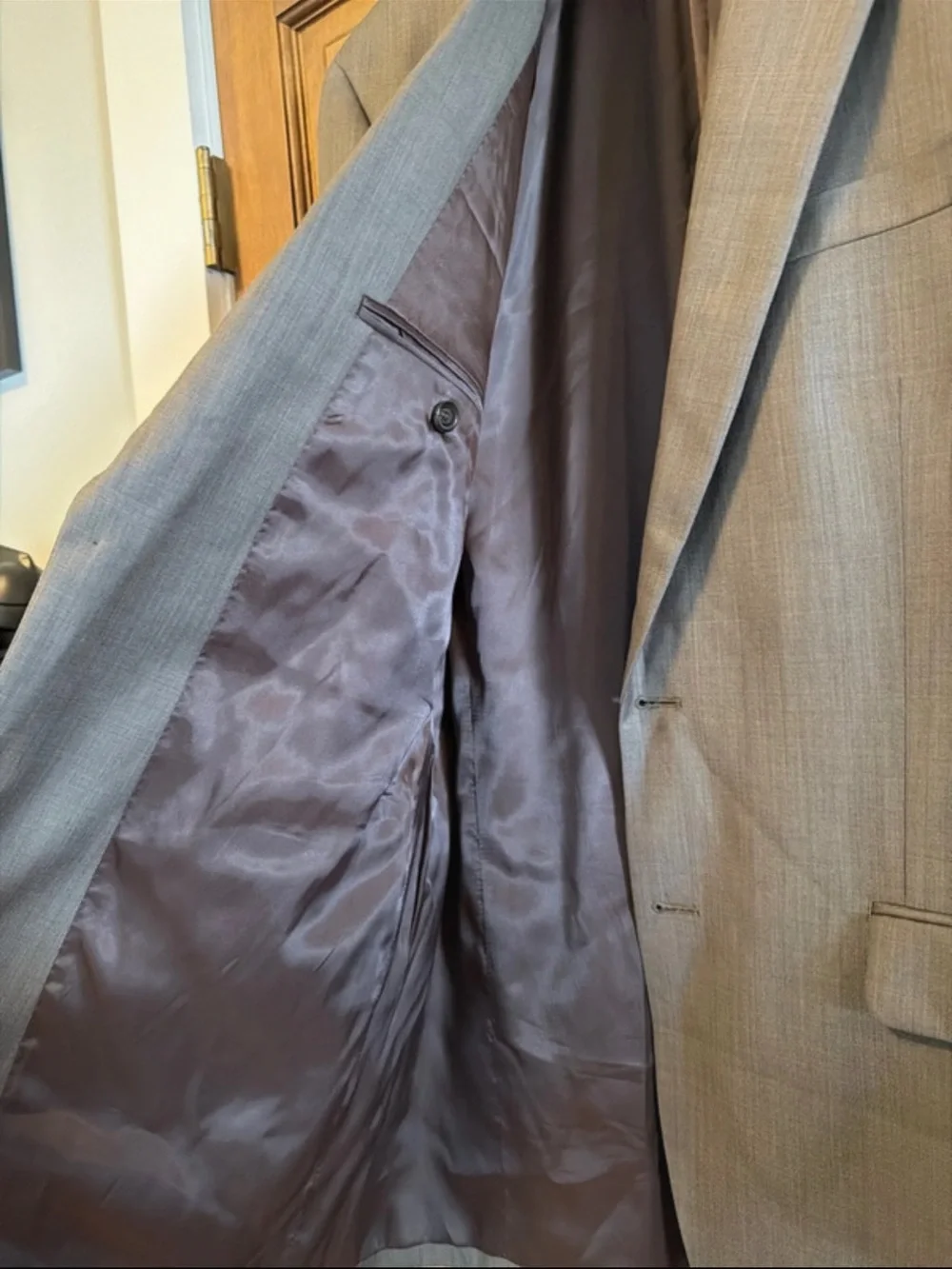 Ralph Lauren Men's Gray Two-Button Suit Jacket